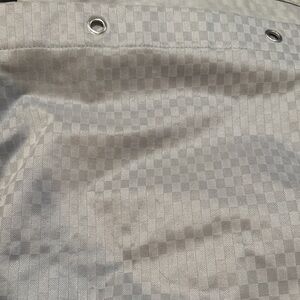Checkered Gray W/slight shimmer Shower curtain.